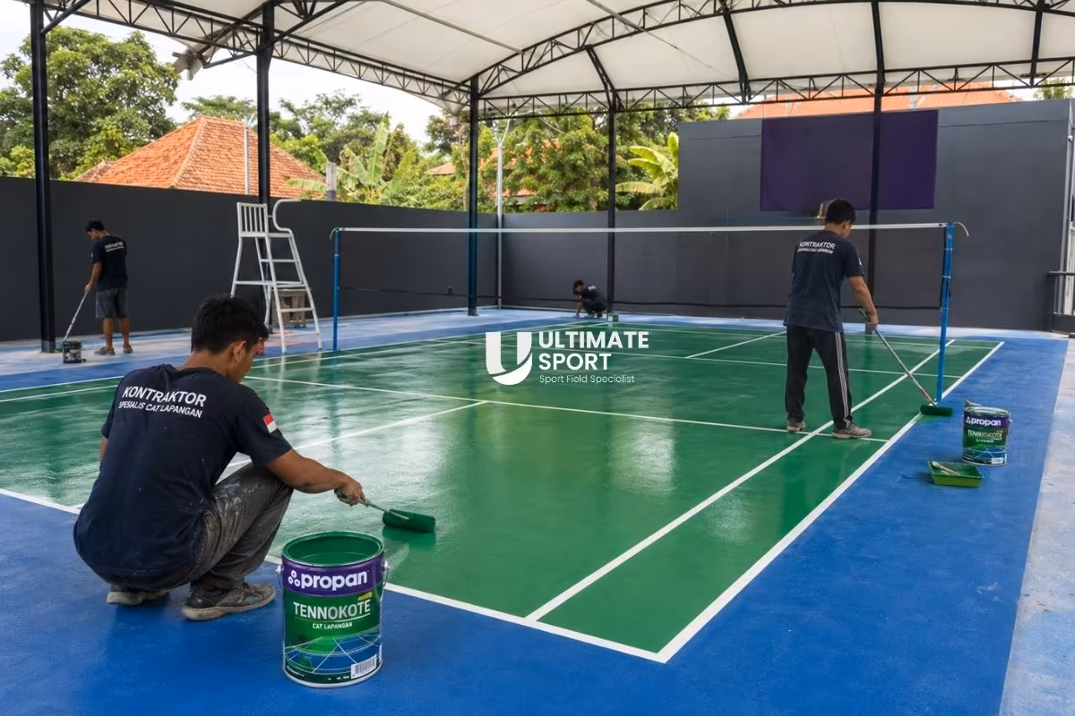 Lampu Lapangan Badminton Outdoor Indoor √ Harga Termurah 10 jasa pengecatan lapangan badminton