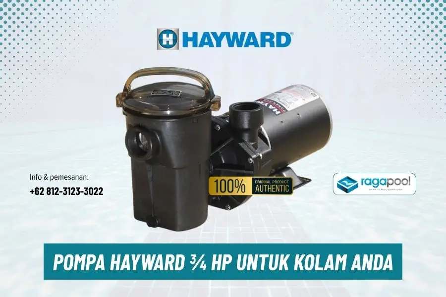 pompa kolam hayward 34 hp untuk kolam pribadi
