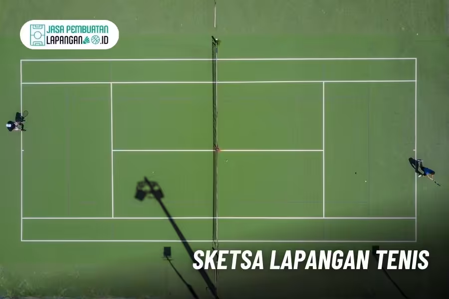 gambar lapangan tenis lengkap