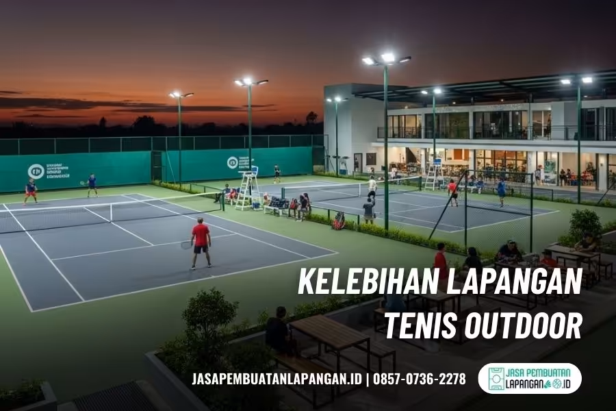 Lapangan Tenis Indoor dan Outdoor: gambaran cepat sebelum memilih 2 kelebihan lapangan tenis outdoor