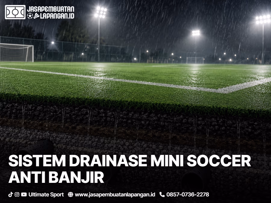 Sistem Drainase Lapangan Mini Soccer Anti Banjir