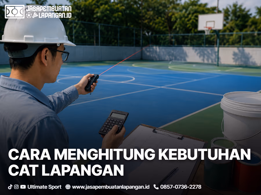 cara menghitung kebutuhan cat lapangan
