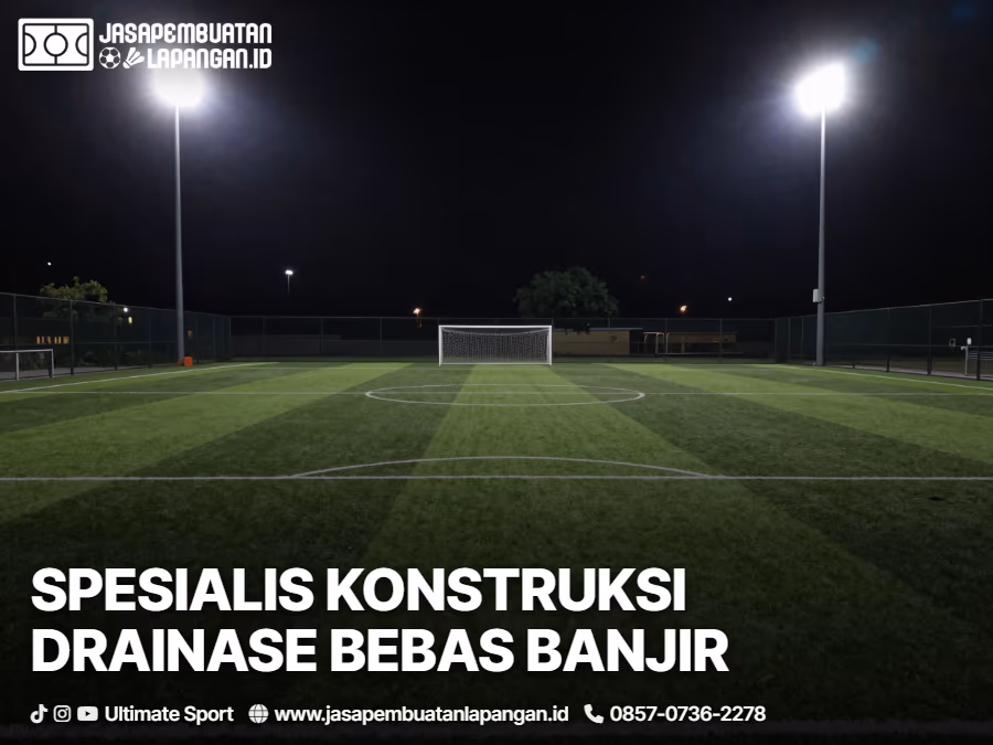 Sistem Drainase Lapangan Mini Soccer Anti Banjir 4 jasa pembuatan lapangan mini soccer