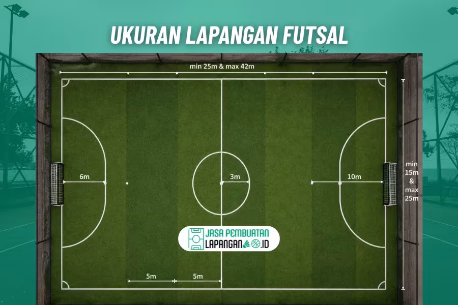 ukuran lapangan futsal