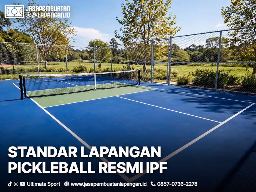 spesifikasi teknis lapangan pickleball standar resmi ipf