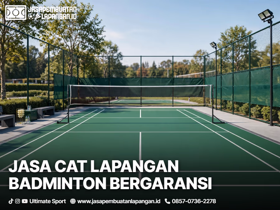 jasa pengecatan lapangan badminton profesional dari ultimate sport