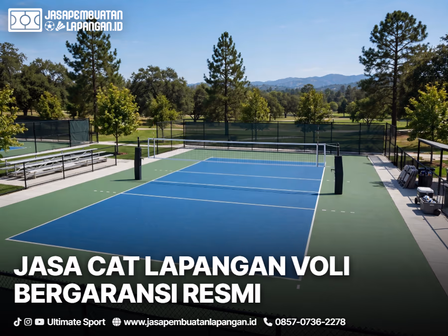 layanan jasa pengecatan lapangan voli bergaransi dari ultimate sport