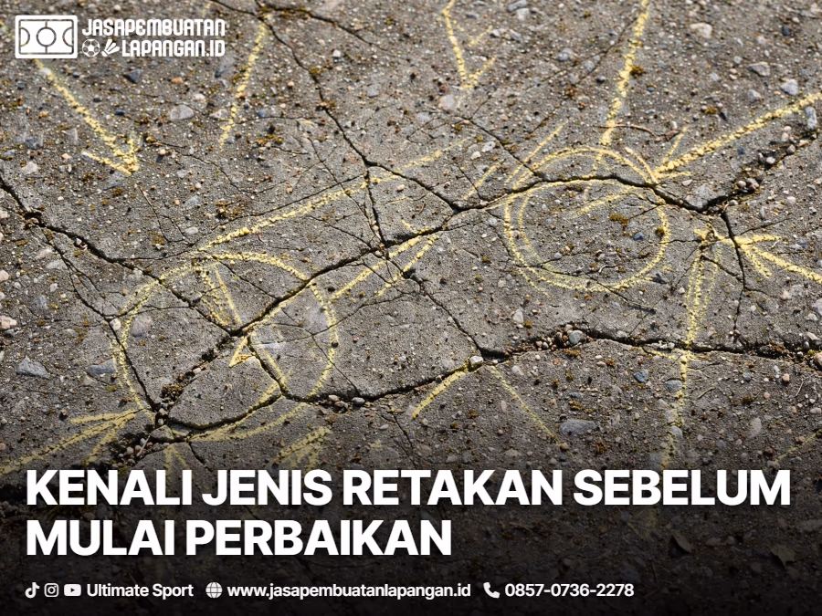 Panduan Mengatasi Lantai Lapangan Olahraga Retak dan Menggenang Air 1 perbaikan beton retak lapangan