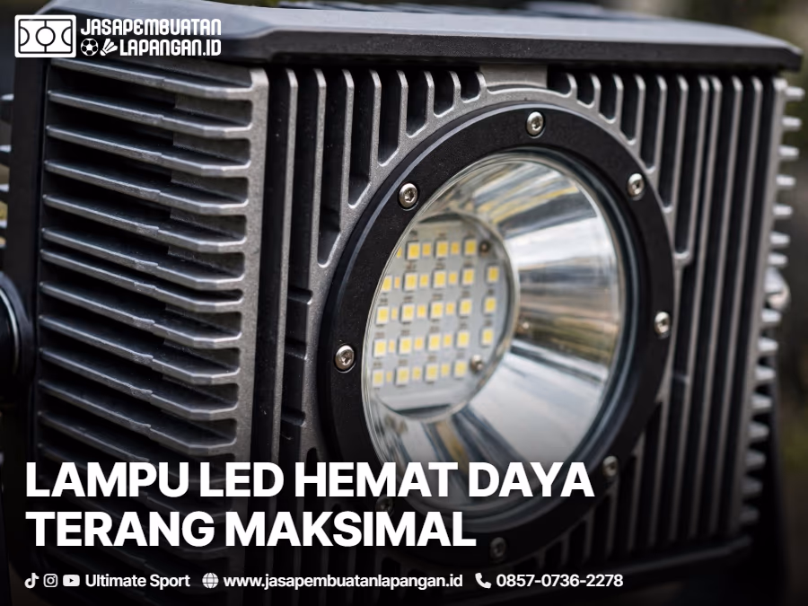 Standar Lampu Sorot Lapangan Olahraga Outdoor: Kebutuhan Watt, Lux, dan Tiang 3 rekomendasi daya lampu led sorot 100w hingga 400w berdasarkan luas lapangan