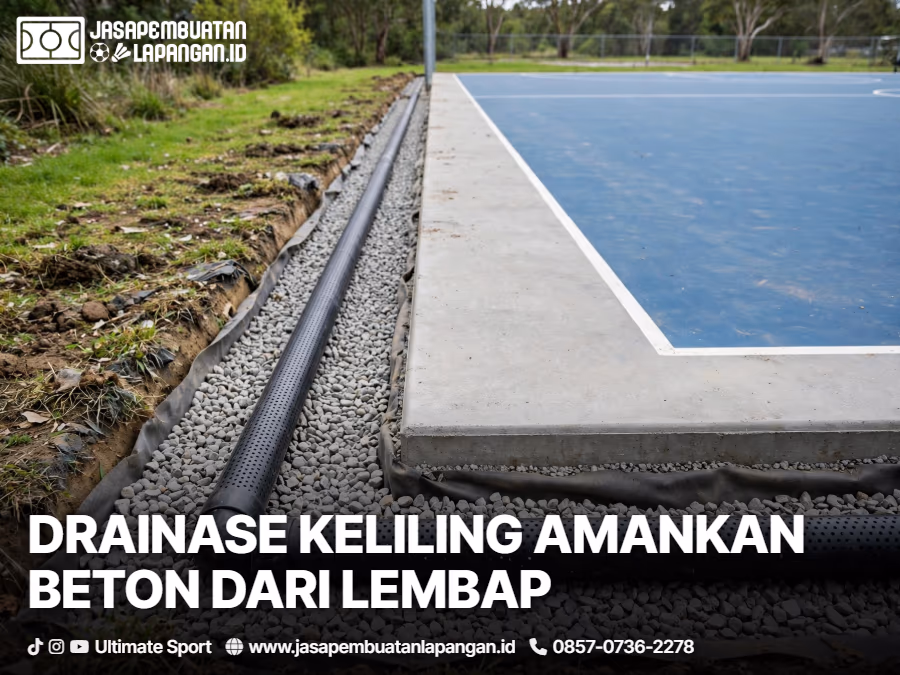 Panduan Mengatasi Lantai Lapangan Olahraga Retak dan Menggenang Air 5 cara mencegah cat lapangan mengelupas akibat kelembaban uap air tanah